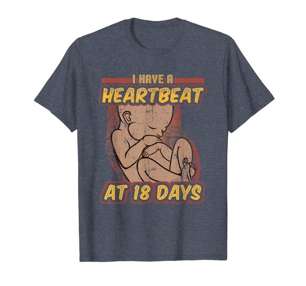 

pro life shirt - catholic tee - i have a heartbeat, White;black