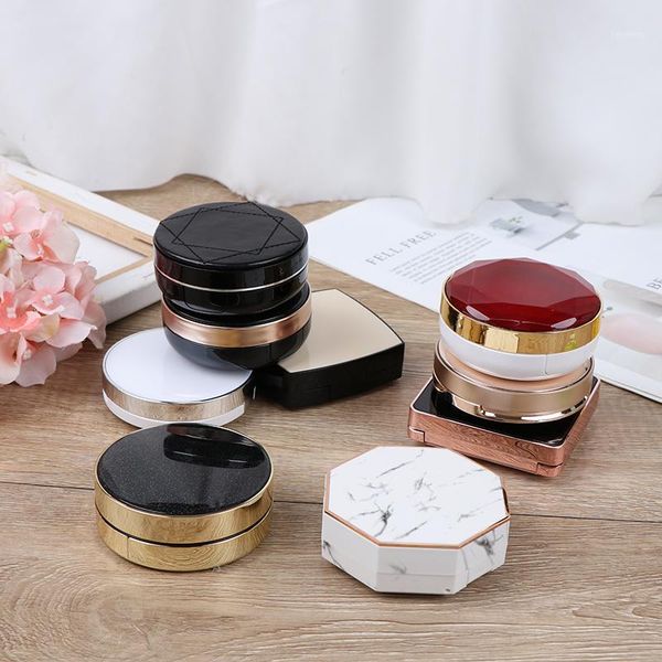 

15ml empty diy air cushion puff box bb cream container dressing case with sponge powder and mirror1