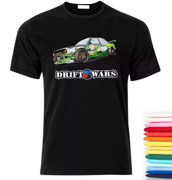 

t-shirt for drift wars drift fan tee t shirt tuning s/m//xl/xxl/xxxl, White;black