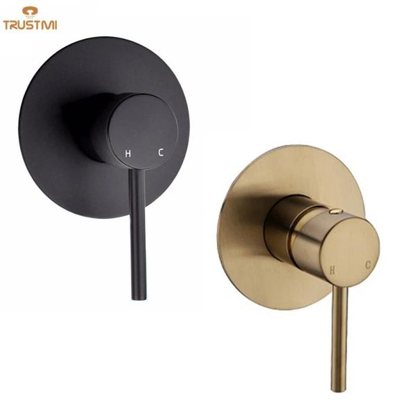 

bathroom shower sets brass faucets concealed control valve round faucet diverter replace wall mounted bath mixer black & brushed gold