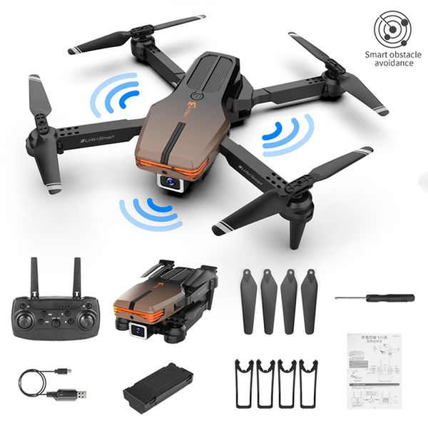 

new v3 pro mini drone 4k profesional hd dual camera fpv obstacle avoidance dron rc quadcopter helicopters toys for children