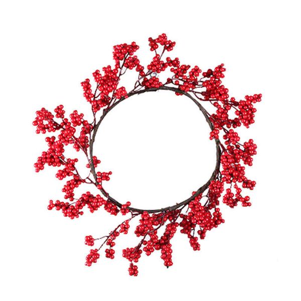 

2022 christmas wreath door simulation berry 35cm decoration red fruit wreath