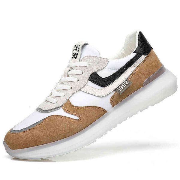 

forrt gump sho men's 2021 spring trend fashion versatile breathable leather sports casual