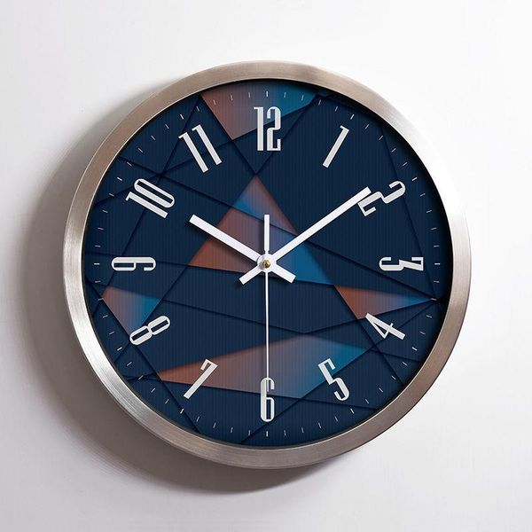 

wall clocks watches silent metal clock nordic european style living room quartz american bedroom watch