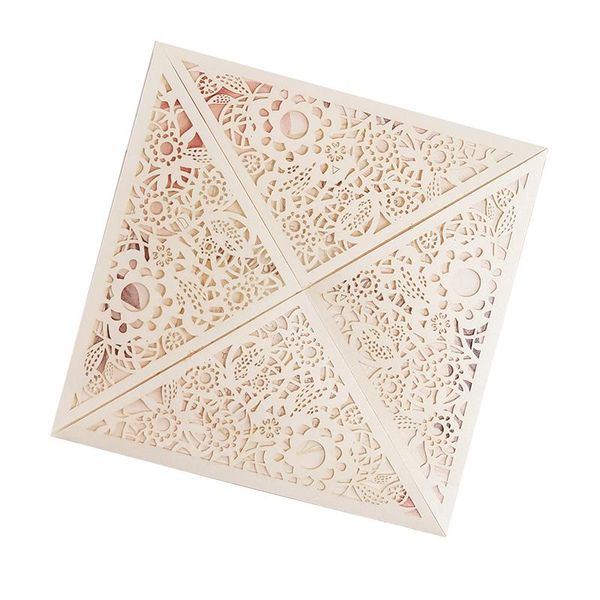 

25set white laser cut wedding invitation cards with envelopes blank print greeting card invitaciones de boda personalizables