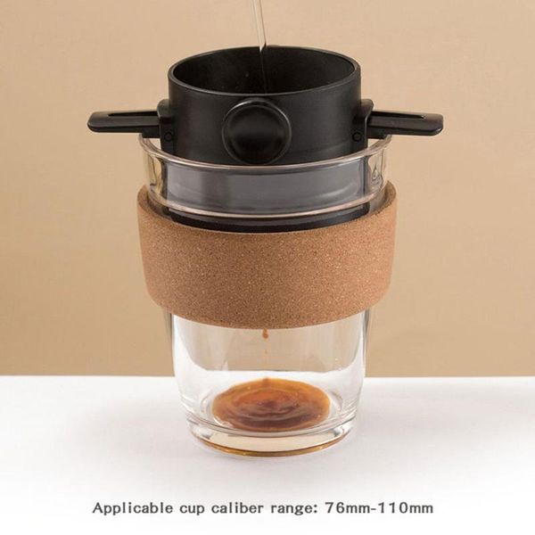 

mugs foldable stainless steel coffee tea drip maker filter funnel pot infuse cup