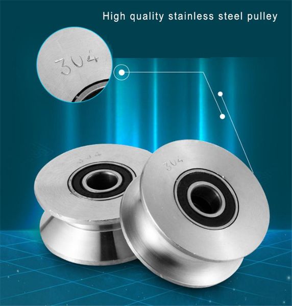 

universal 304# stainless steel diameter 48 68 73 120mm bearing pulley fitness equipment accessories