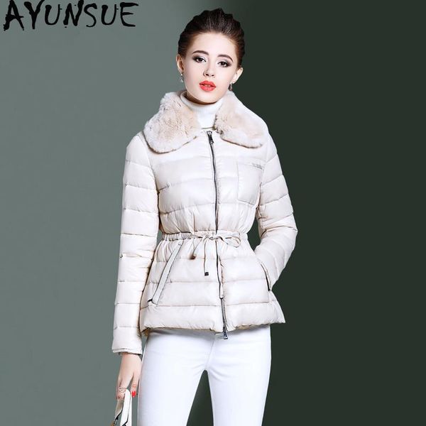

women's down jacket fall winter women fur collar korean jackets for clothes 2021 coat chaqueta mujer 847c06373 & parkas, Black