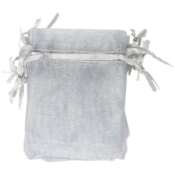 

gift wrap 10 pack silver organza and favour bags 7cm x 9cm