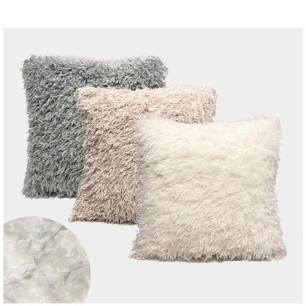 

cushion/decorative pillow home cross-border nordic ins wind solid color sofa pillowcase office lumbar car cushion