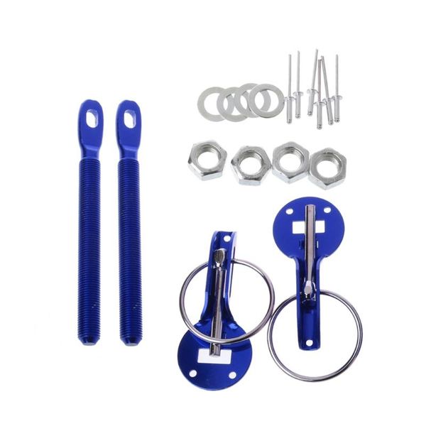 

cars universal aluminum pin bonnet car engine cover lock kit refitting 2021 68uf theft protection