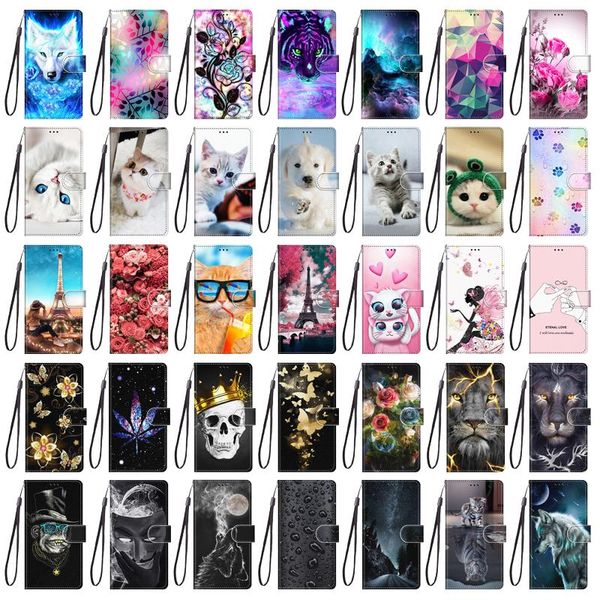 

phone case for galaxy s5 s6 s7 s8 s9 plus luxury leather wallet flip cover bumper magnetic stand card slot holder cell cases