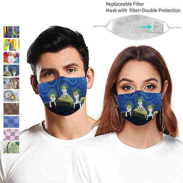 

hd custom digital art printed mask summer fashion dust creative customization