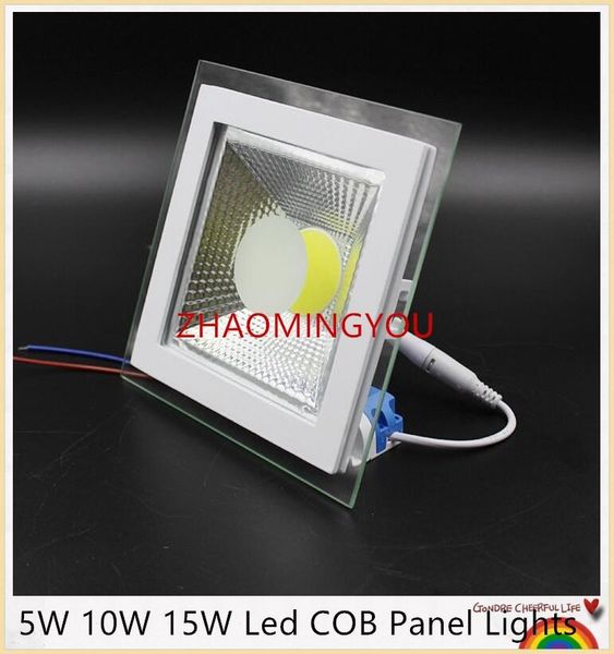 

panel lights you 1pcs dimmable square shell 5w 10w 15w led cob warm white cold 120 beam angle + drivers body ce&rohs