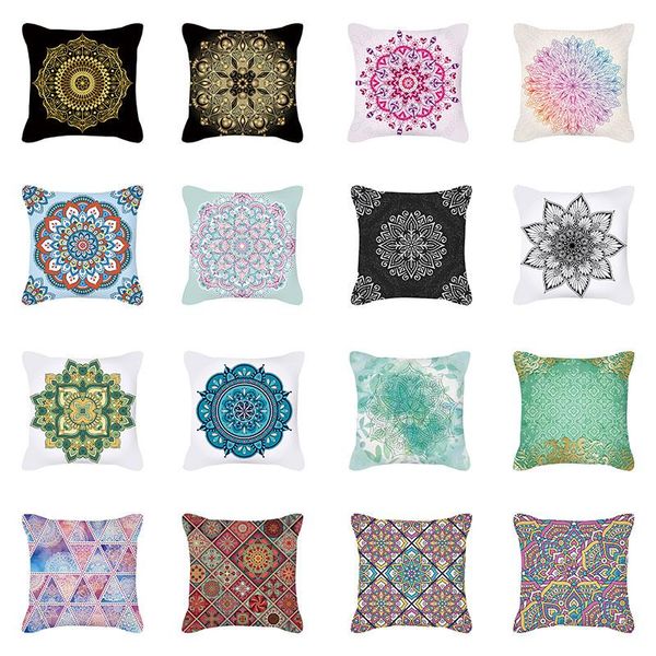 

cushion/decorative pillow brand mandala print meditation cushion cases ethnic floral polyester pillows case livingroom sofa couch thr