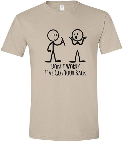 

women's t-shirt kawaii tee shirt don't worry i've got your back friendship family compassion funny ring spun cotton soft sty, White