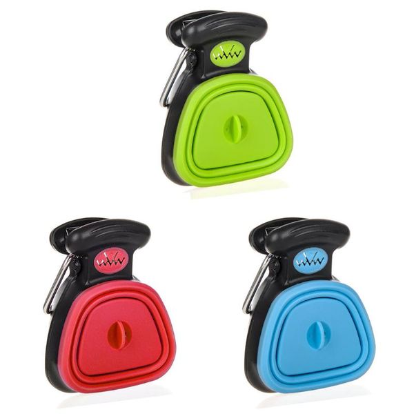

dog travel & outdoors foldable pooper scooper clean pick up excreta cleaner with waste bag dispenser pet products for cat outdoor