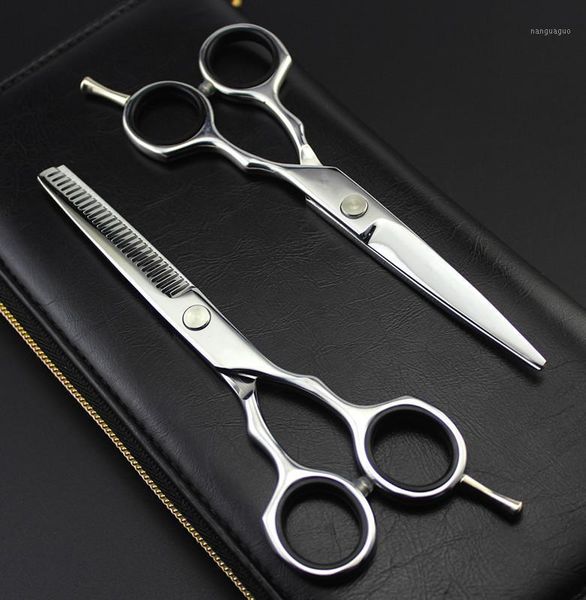 

customize professional 5.5 inch 6cr13 steel hair scissors set thinning barber cutting scissor shears hairdressing scissors1