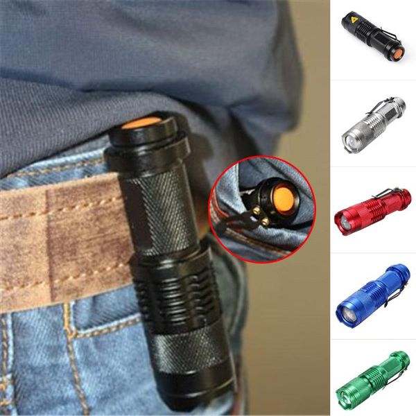 

flashlights torches mini penlight 800lm waterproof led torch 3 modes zoomable adjustable focus lantern portable use 14500