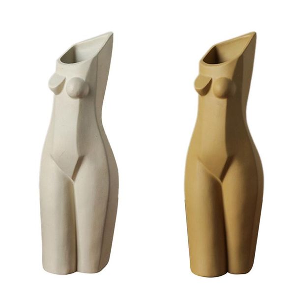 

vases big deal human body art vase handicraft furnishings handmade modern home decoration flower arrangement