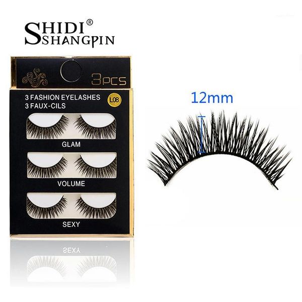 

pairs handmade thick fake false eyelashes fashion night club makeup extension beauty tool faux cils eye lashes tamka1