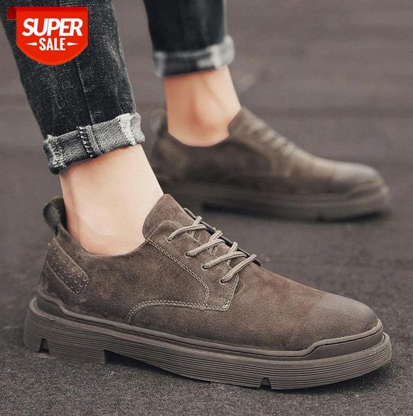 

men's shoes low-martin boots trendy all-match casual business leather tooling #yy4h