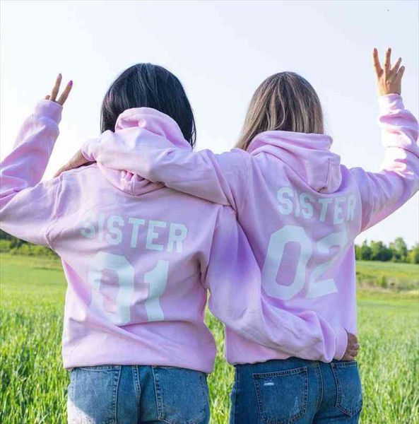 

e 01 02 matching friend women hoodie sister sisters friends hoody, Black