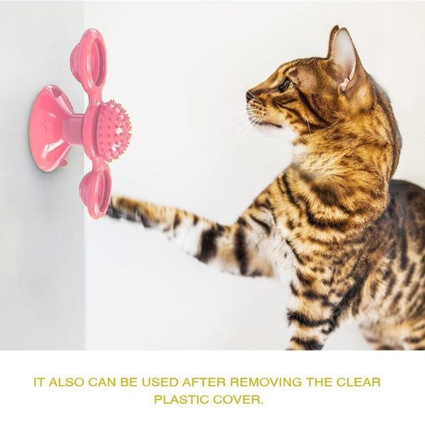 

cat toys pet interactive puzzle training turntable for cats game play kitten whirling y7p8