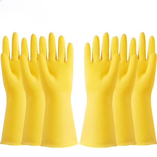 

disposable gloves 1pair gardening work latex thickened rubber tendon household dishwashing kitchen housework