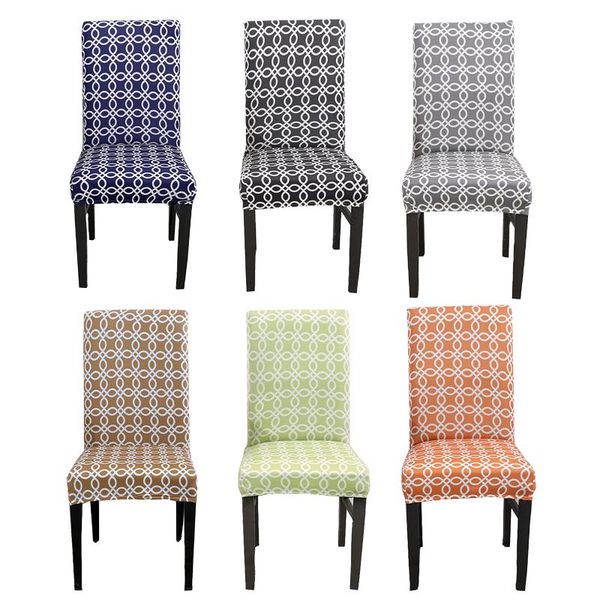 

chair covers universal geometric cover anti-dirty spandex polyester seat protector dining room restaurant stretch case