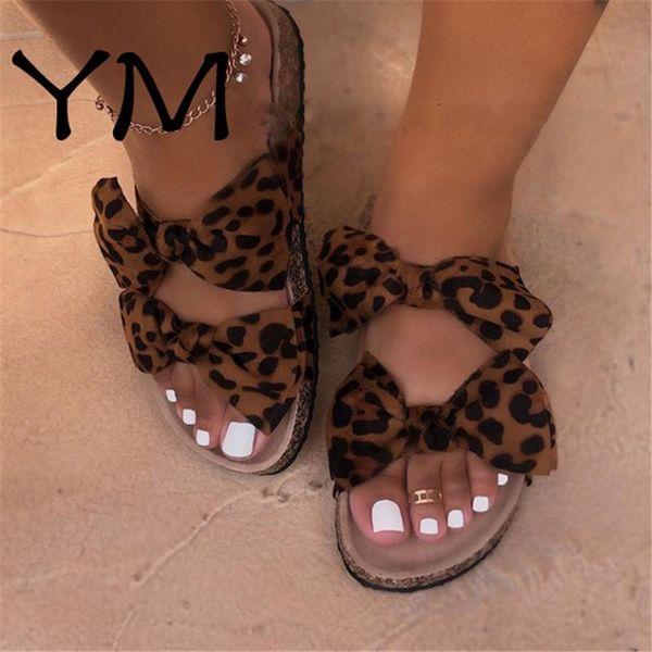 

women sandals shoes summer flat bow-knot comfort retro anti-slip beach platform slide plus size zapatos mujer, Black