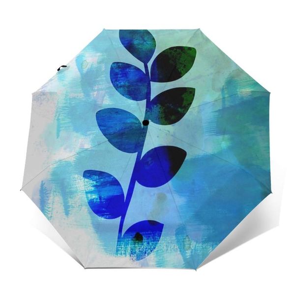 

umbrellas leaf umbrella auto wind proof charm painting outdoor lightweight