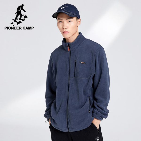

men's jackets pioneer camp 2021 warm fleece jacket men waterproof thicken autumn winter clothing streetwear xlw023012, Black;brown