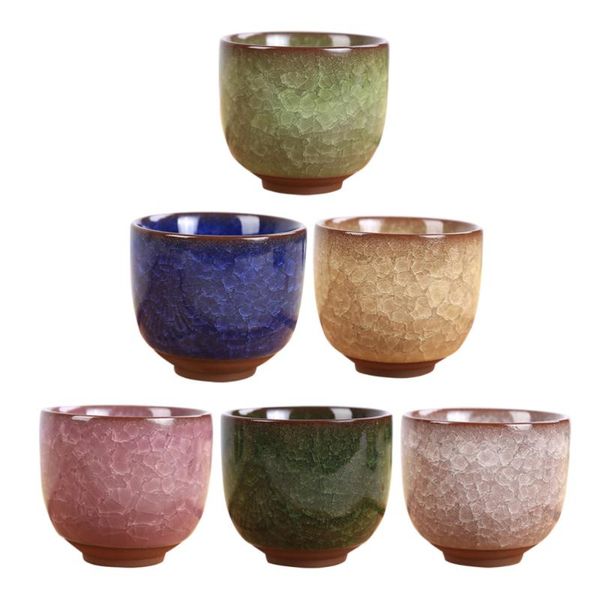 

mugs 6pcs ceramic tea cup set durable teaware creative delicate