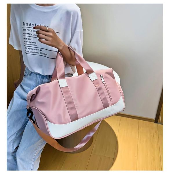 

leisure fitness travel bag light portable short distance large capacity duffel one-shoulder boarding bags