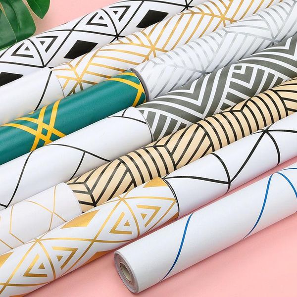 

wallpapers thicken nordic style self-adhesive wallpaper bedroom living room background wall environmental protection old furniture stickers