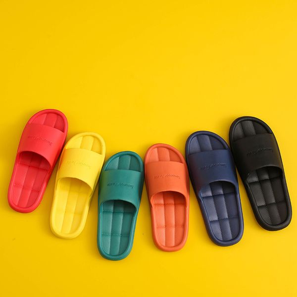 

luxury slippers home slippers men's summer bedroom quiet couple bathroom bath antiskid soft bottom women's sandals, Black
