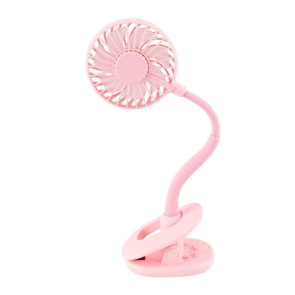 

electric fans fan usb portable clip air conditioning mini small pink