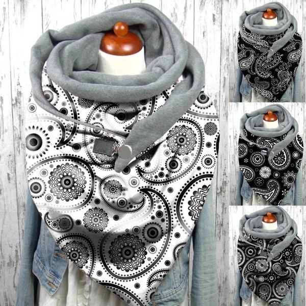 

scarves ishowtienda scarf christmas shawls winter women button fashion neck wrap casual warm, Blue;gray