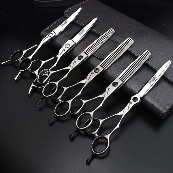 

hair scissors hairdressing barber special for stylist personality 5.5 /6 /7 inch scrub flat tooth scissor mute a-line