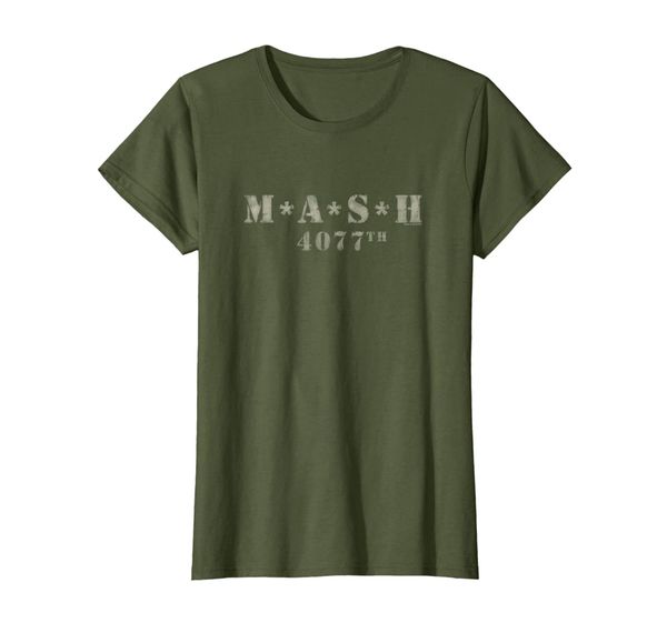 

Womens MASH Distressed Logo T-Shirt, Mainly pictures
