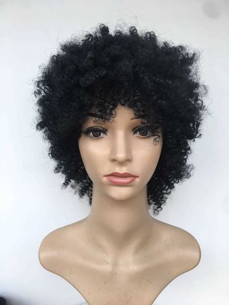 

black short curly wig xuchang hs7333-hs