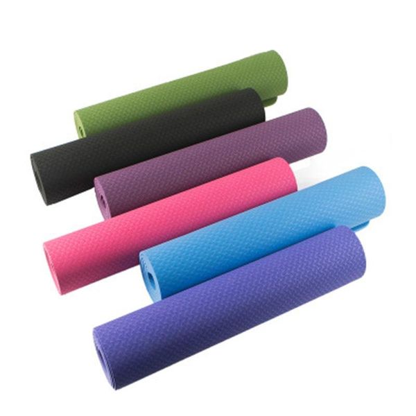 

yoga mats universal outdoor 6mm tpe non-slip tasteless pilates gym exercise sport pads for fitness and body building