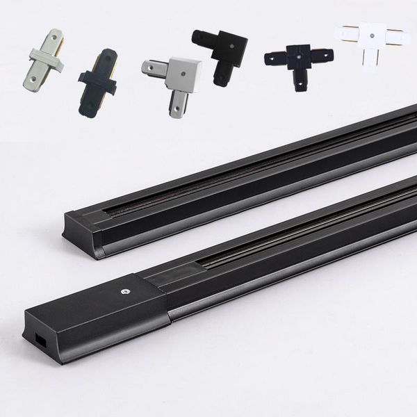 

track lights tra rail line 0.5 m led light with connectors aluminum fixture rails 2 wire universal for spot lamp