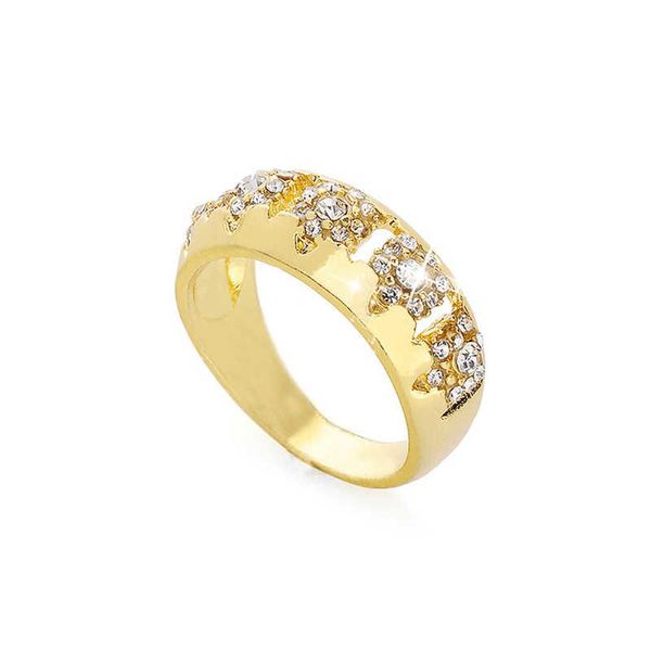 

wedding rings fashion women gorgeous size 6-10 gold yellow color ring engagement, Slivery;golden