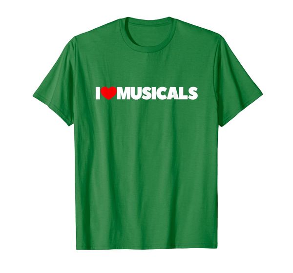 

i love (heart) musicals t-shirt, White;black