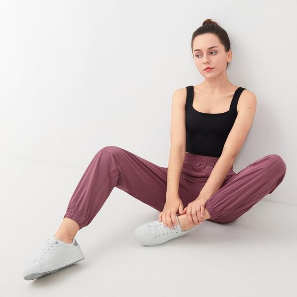 

running pants autumn loose style trend all-match casual sports trousers multi-color breathable high-waist comprehensive training, Black;blue