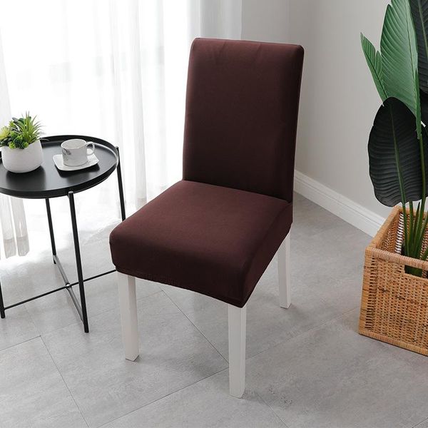 

1/2/4/6 pcs chair cover for room plain dining elastic slipcover offic case stretch wedding el banquet covers