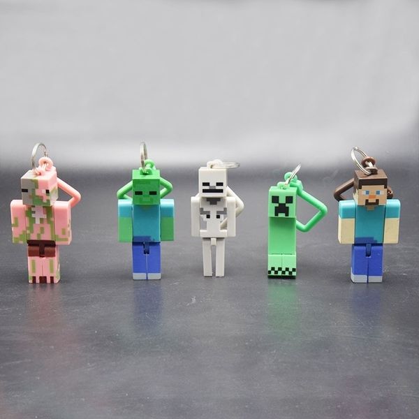 

my world mc peripheral generation ii movable building block key chain pendant student hanging buckle