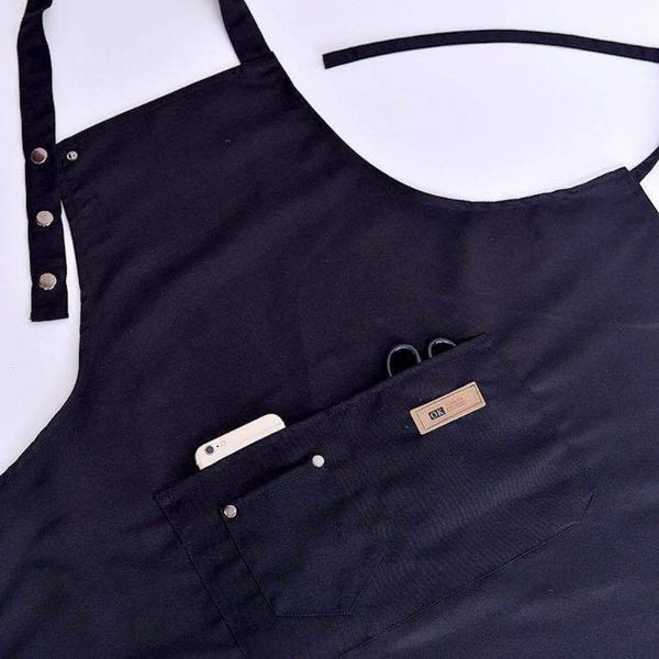 

aprons waterproof canvas apron adjustable sleeveless with 2 pocket and extra long ties kitchen work pinafore for cooking